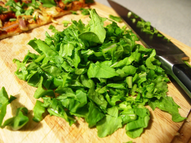 Arugula is a winter vegetable that is a great addition to salads and pizzas.