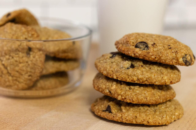 Oatmeal cookies make a great snack or breakfast.