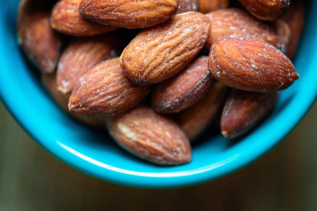 You can season almonds for a tasty snack, or leave them plain. 