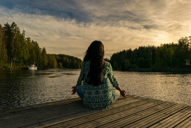 Meditation can help alleviate sadness and anxiety.