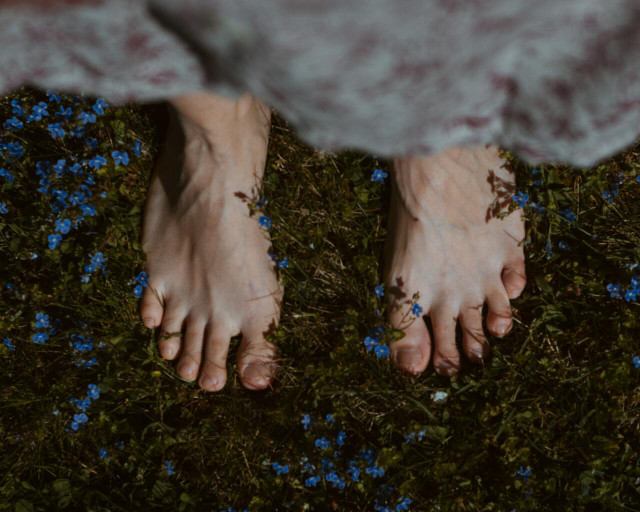 Walking barefoot more often is great for your feet.