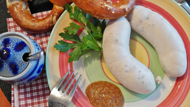 Bavarian sweet mustard is traditionally paired with pretzels and white sausages.