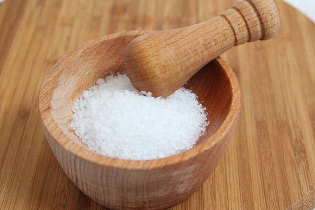 Use non-iodized salt to make saline drops.