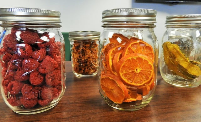 Freeze drying food extends the shelf-life significantly. 