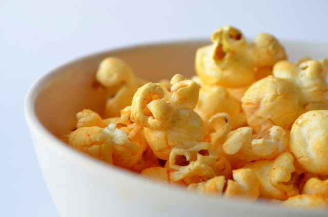 Cheesy popcorn can now be made deliciously vegan with nutritional yeast. 