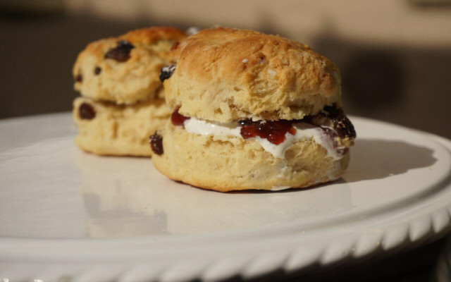 Vegan scones make a delicious afternoon snack.