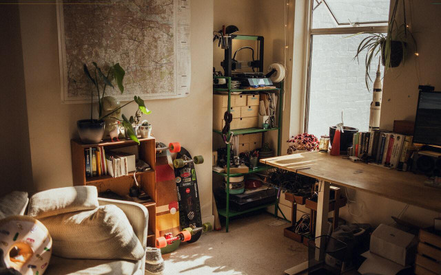 Clutter builds up easily, and can quickly overwhelm a space.