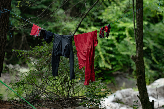 Make sure to hang your wet clothes up as soon as you have the chance. 