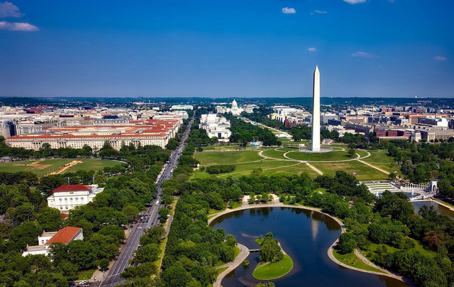 Washington D.C is one of the greenest cities in the US.