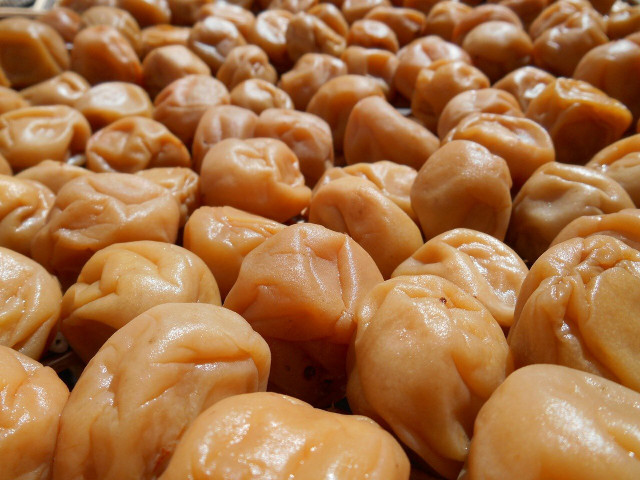Umeboshi can be made into a paste or eaten whole.