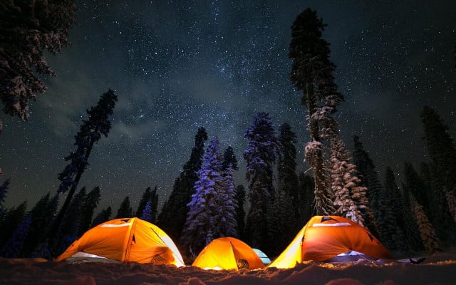 Camp out under the open skies to see the best northern hemisphere constellations in winter. 