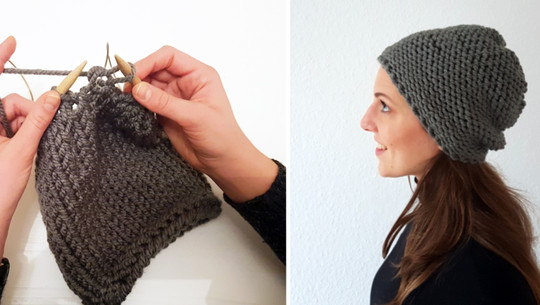 how to knit a hat teaser
