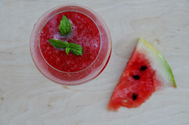 This watermelon spritz is a non-alcoholic beverage anyone would crave on a sweltering summer day.