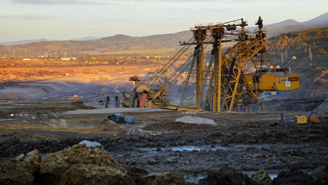 Black snow in Siberia can be attributed to coal mining.