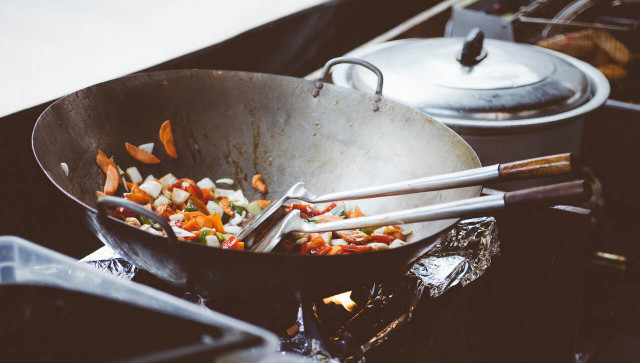 Roasted eggplant is a delicious ingredient in stir fry! 