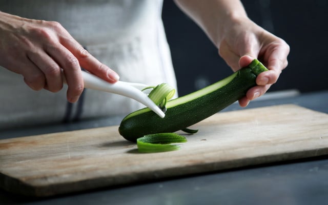 Vegetable scraps cucumber