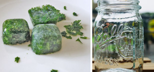 Freeze food without plastic sustainable kitchen tips household hacks mason jar spinach