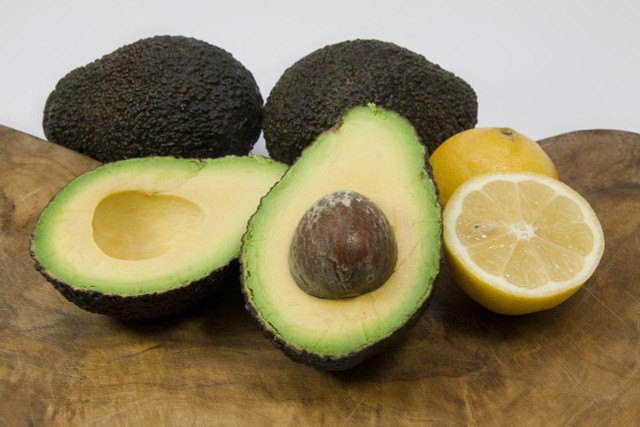 Add lemon or lime juice to avocado flesh to stop it from browning. 