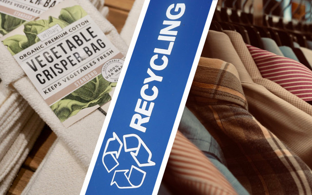 recycling reuse reusable bags cotton clothes