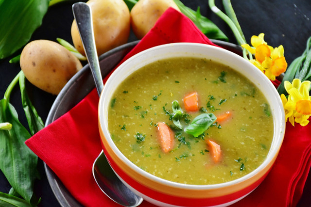 Soup is a great choice for a starter, as it is inexpensive and easy to prepare, unlike some other vegan holiday dishes that require some preparation. 