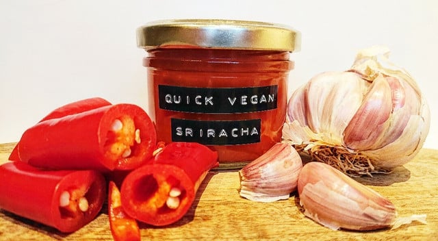 Making your own vegan sriracha ensures you know exactly what's inside the jar – plus you can reduce plastic waste.