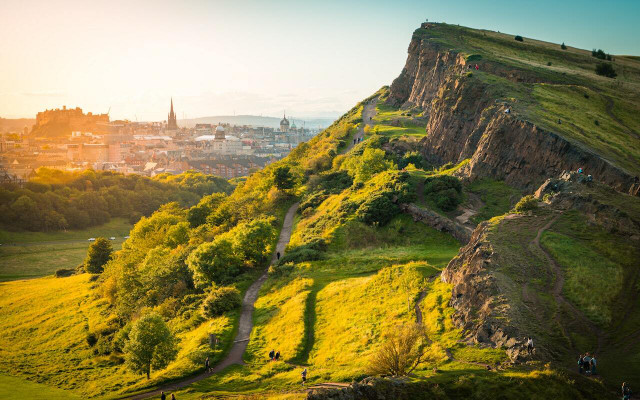 The landscape in Edinburgh and the surrounding area is inspiring.