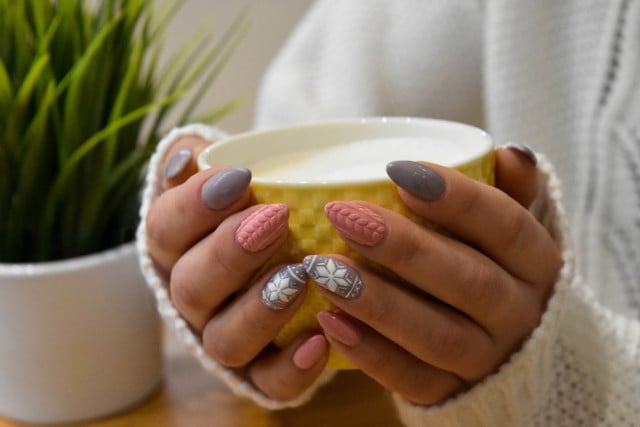 The ice water trick works even for more intricate nail art.