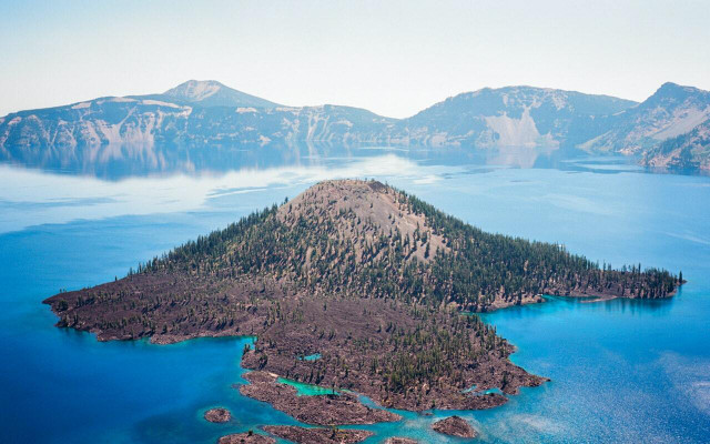 Crater Lake is fed only by snowmelt and rainfall, which is why the water is so pristine. 