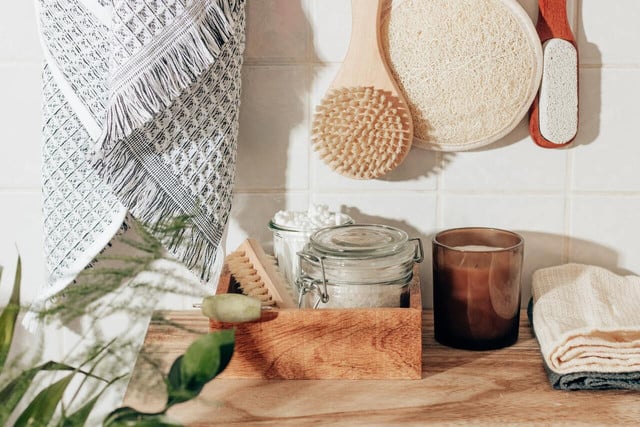 Add some extras to your Epsom salt and baking soda bath.