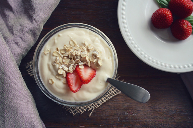 Yogurt is a perfect quick protein snack.