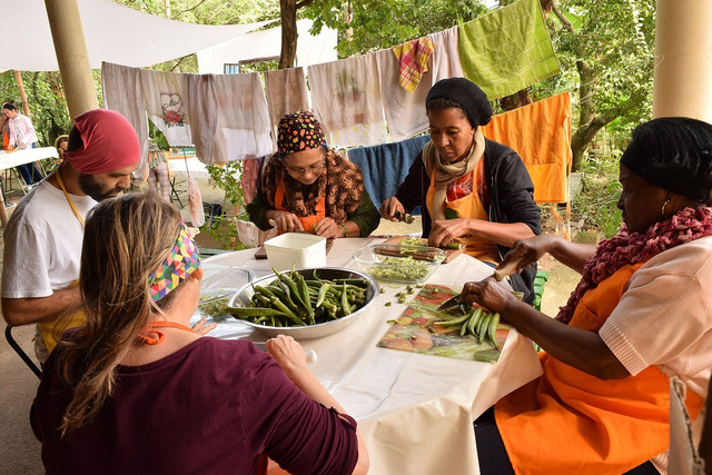 Permaculture not only cares about how to design land which abundantly grows, it also wants to encourage community and ethics of care for the environment. 